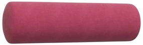 3pcs conjunto sofás c/ almofadões e rolos veludo vermelho tinto