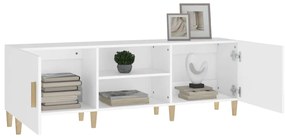 Móvel para TV 150x30x50 cm madeira processada branco