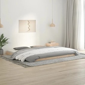 vidaXL Estrutura de cama 200x200 cm madeira de pinho maciça