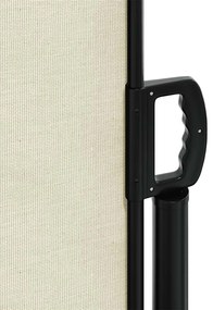 Toldo lateral retrátil 180x600 cm cor creme