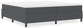 Cama Box Spring vidaXL Cinza Escuro 200x200 cm Tecido de Corduroy