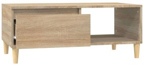 Mesa de centro 90x50x36,5 cm derivados madeira carvalho sonoma