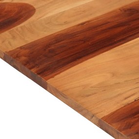 Tampo de mesa madeira de sheesham maciça 25-27 mm 70x80 cm