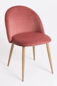 Pack 6 Cadeiras Vint Veludo - Rosa