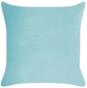 Conjunto de 2 almofadas decorativas em veludo azul e creme 45 x 45 cm ALLIUM Beliani