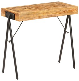 Mesa consola madeira de mangueira maciça 80x40x75 cm