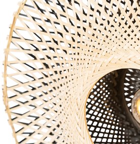 LED Candeeiro de Parede Inteligente Bambu 50 cm com Tomada incl. Wifi A60 - Rina Oriental
