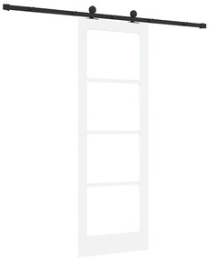 Porta Deslizante com Conjunto de Ferragens "ORKDAL" Branca 73.5x211 cm