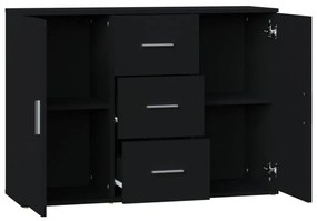 Aparador 91x29,5x65 cm derivados de madeira preto