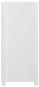 Armário de apoio 100x40x90 cm pinho maciço branco