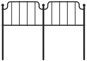 Cabeceira de cama 135 cm metal preto