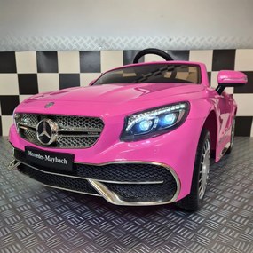 Carro infantil eléctrico Mercedes Maybach S650 12V Rosa