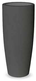 Vaso de flores colorido Polietileno CASA, JARDIM, RESTAURANTE, BAR BAMBOO 90 (ø40 x 90cm) - Cinzento