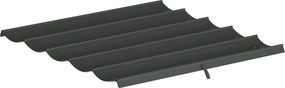Outsunny Cobertura para Pérgola 2,5x2,55 cm Teto de Substituição Retrátil para Pérgola com 10 Orifícios de Drenagem Cinza Escuro | Aosom Portugal