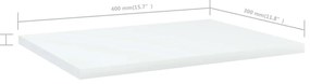 Prateleiras para estante 4 pcs 40x30x1,5cm contraplacado branco