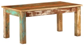 Mesa de centro 100x55x45 cm madeira recuperada maciça