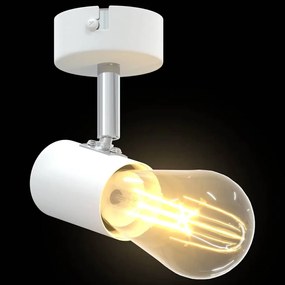Spotlight de Teto 1 Via Ajustável Branco E27