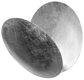 Candeeiro de Parede Yosma - Prateado - 25cm x 25cm x 16cm