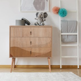 Cômoda City Trio – Multicolor – 80 cm x 89 cm x 40 cm