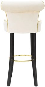 BANCO DE BAR LUXY 46X48X96 CM CREME