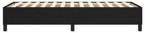 Estrutura de cama sem colchão 90x200 cm tecido preto