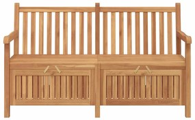Banco de Armazenamento para Jardim Castanho 150 x 60 x 90 cm