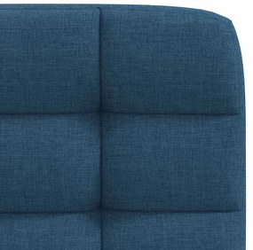 Cadeiras de jantar 6 pcs tecido azul