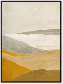 Quadro em tela pintado à mão emoldurado Yellow Field