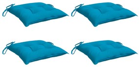 Almofadões p/ móveis de paletes 4 pcs tecido oxford azul-claro