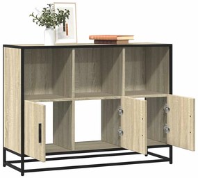 vidaXL Aparador 100x35x76 cm derivados de madeira carvalho sonoma