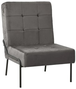 vidaXL Cadeira de descanso 65x79x87 cm veludo cinzento-escuro