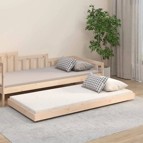 vidaXL Cama sem colchão 90x190 cm madeira de pinho maciça