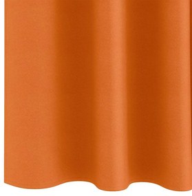 Cortinas 2 pcs Laranja Brilhante 140 x 140 cm Poliéster