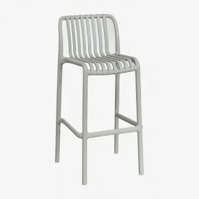 Pacote De 4 Bancos De Jardim Empilháveis De Polipropileno Wendell Verde Cáqui & ↑75 Cm - Sklum
