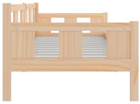 Sofá-cama 80x200 cm madeira de pinho maciça