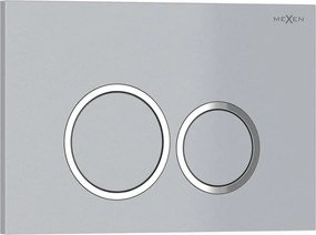 Mexen Tex 01 botão de descarga, cromado mate - 6101-04