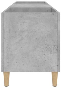 Armário p/ discos 121x38x48 cm derivados madeira cinza-cimento