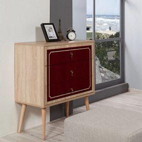 Cómoda Trio – Carvalho Sonoma – 80 cm x 90 cm x 40 cm