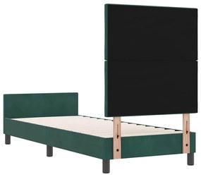 Cama vidaXL Verde Escuro 80x200 cm Veludo