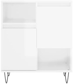 Aparadores 3 pcs derivados de madeira branco brilhante