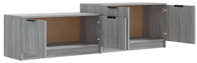 Móvel de TV 158,5x36x45 cm derivados de madeira cinzento sonoma