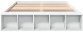 Estrutura de cama 160x200 cm derivados de madeira branco