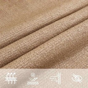 Para-sol estilo vela 160 g/m² 2,5x5 m PEAD cinza-acastanhado