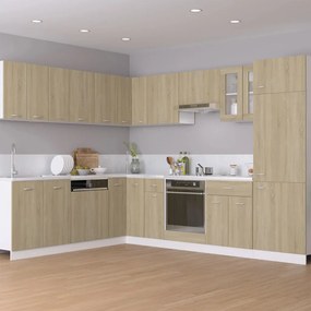 802500 vidaXL Armário para forno 60x46x81,5 cm contraplacado cor carvalho