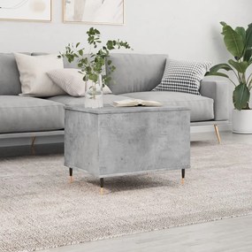vidaXL Mesa de centro 60x44,5x45 cm derivados madeira cinzento cimento