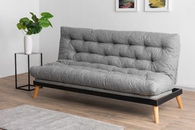Sofá-cama de 3 Lugares Saki – Cinzento Claro – 185x82x92 cm