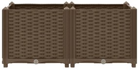 Canteiro elevado 80x40x38 cm polipropileno