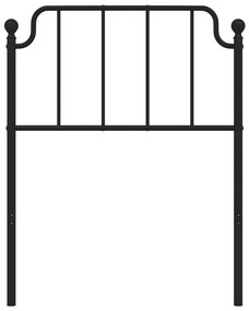 Cabeceira de cama 80 cm metal preto