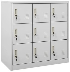 Cacifo 90x45x92,5 cm aço cinzento-claro