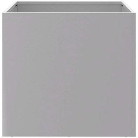 Vasos/floreiras 2 pcs 42x40x39 cm aço galvanizado prateado